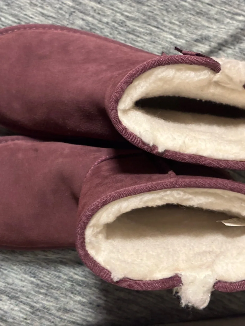 UGG women’s ' Plum Suede Bow Winter Boots